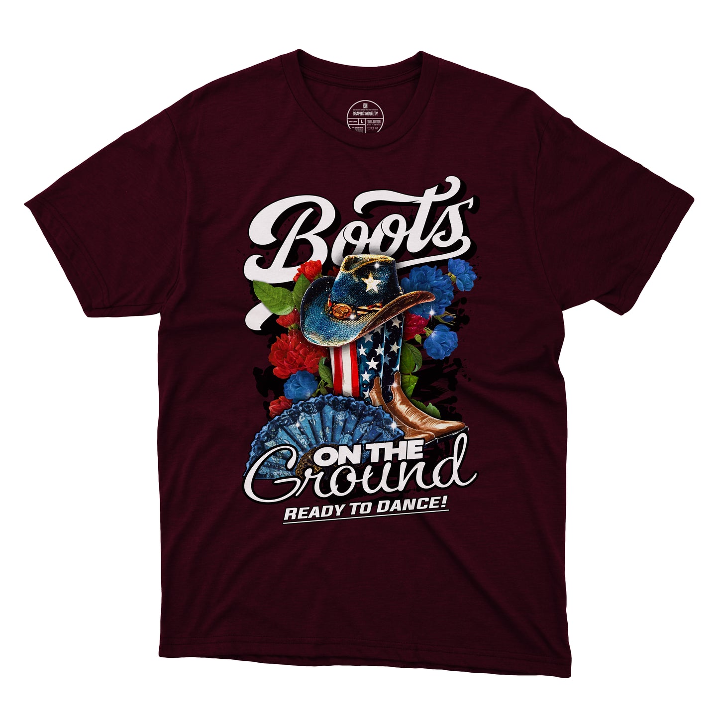 Boots On The Ground T-Shirt 001 USA (Women's)