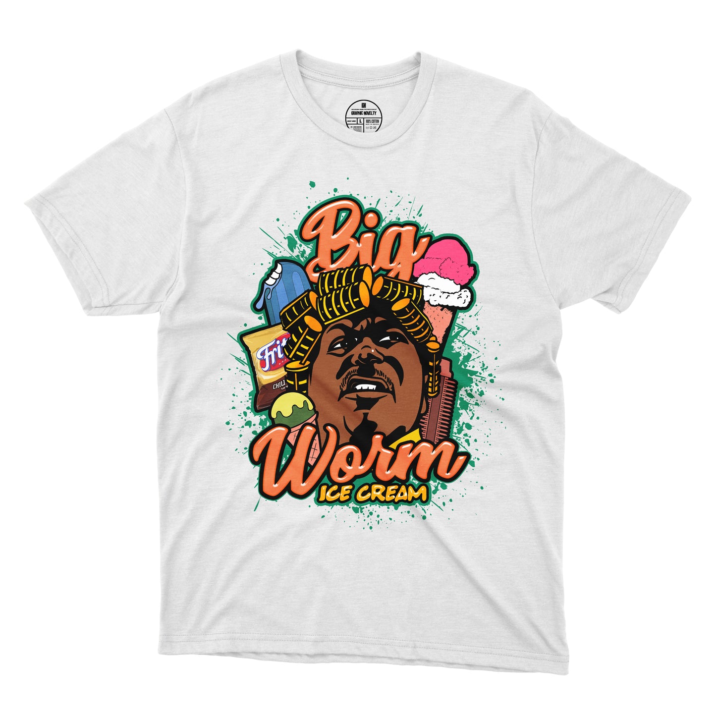 Big Worm T-Shirt 001 (Orange Design)