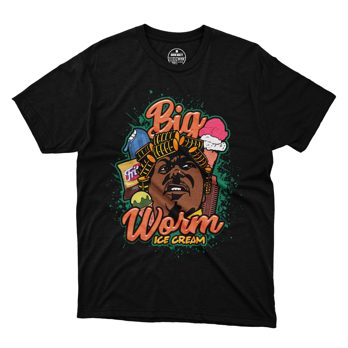 Big Worm T-Shirt 001 (Orange Design)