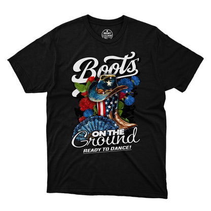 Boots On The Ground T-Shirt 001 USA (Women's)