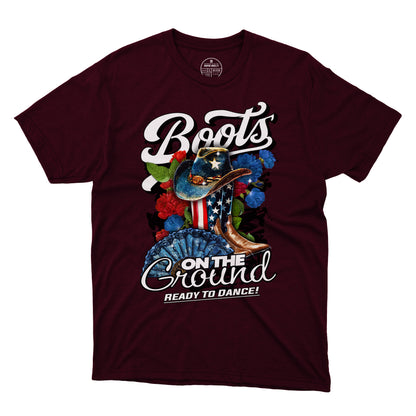 Boots On The Ground T-Shirt 001 USA (Women's)
