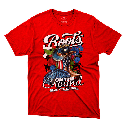 Boots On The Ground T-Shirt 001 USA (Women's)