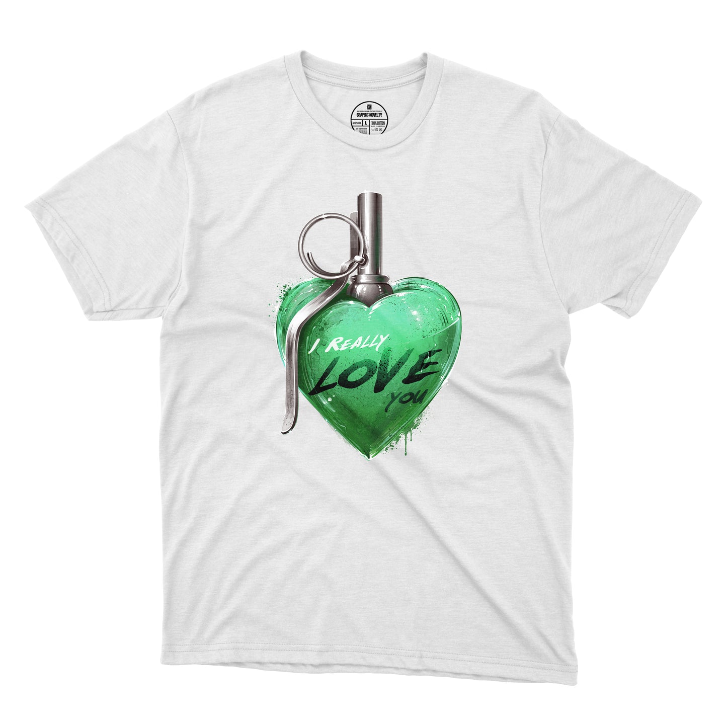 "I Really Love You" Heart Grenade T-Shirt